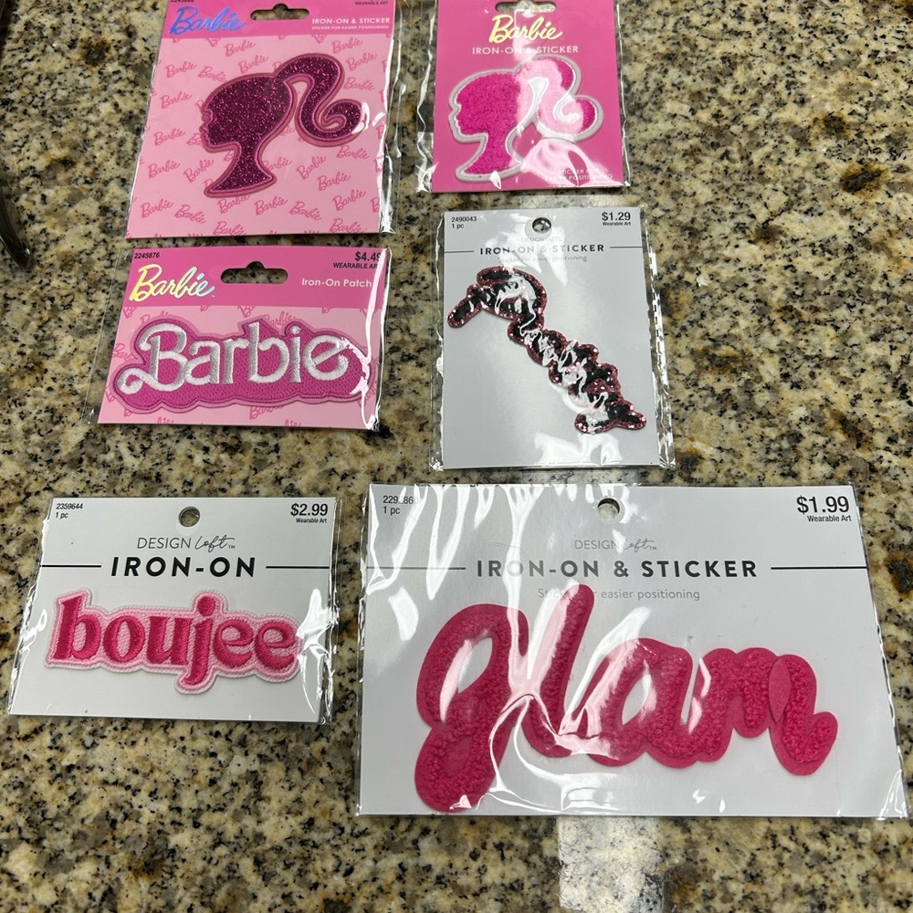 Barbie Pink Script Iron-On Patch